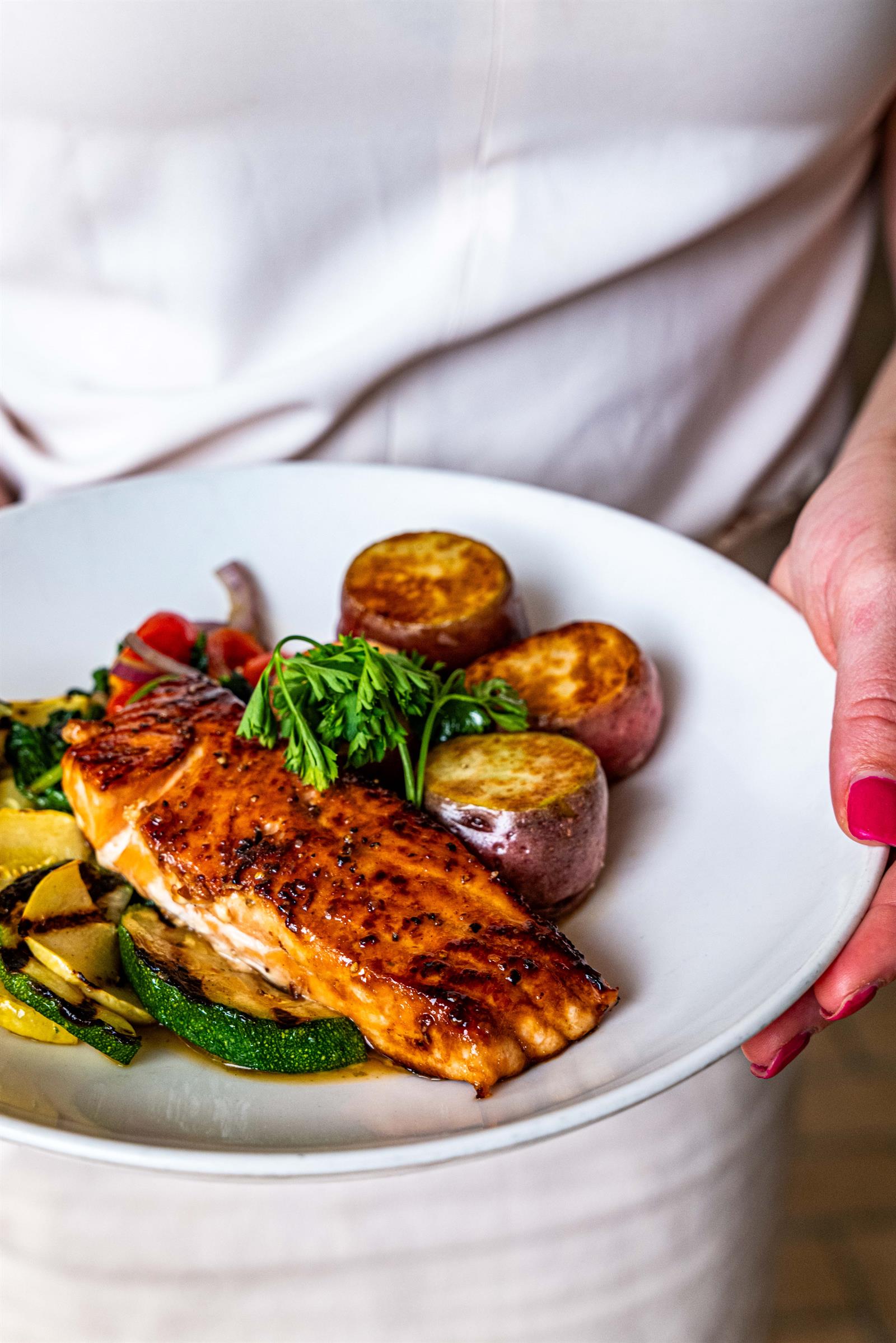 Seafood entr&eacute;e featured for Brickyard Pub on the Heritage Golf Collection dining page